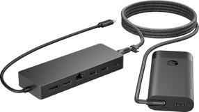 USB jaotur HP Universal USB-C Hub and Laptop Charger Combo 9H0H9AA
