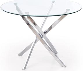 Stalas Raymond, skaidri sp./chromo sp., 100 cm x 100 cm x 73 cm