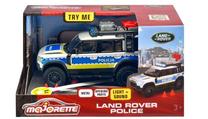  Žaislinė policijos mašina Majorette Land Rover 213712000026, mėlyna sp./balta sp.