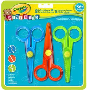 Ножницы Crayola, детские, синий цв./красный цв./зеленый цв.