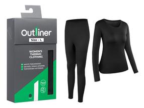 Termoapakšveļa Outliner Merino BU214, melna krās., L