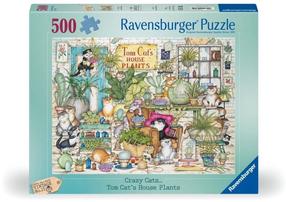 Dėlionė Ravensburger Crazy Cats, 36 cm x 49 cm, 500 vnt., įvairių spalvų