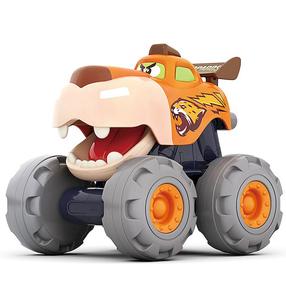 Игрушечный квадроцикл Smily Play Monster Truck Leopard SP84359, oранжевый цв.