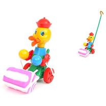 Stumiamas žaislas 4Kids Push Toy Duck, 68 cm, įvairių spalvų