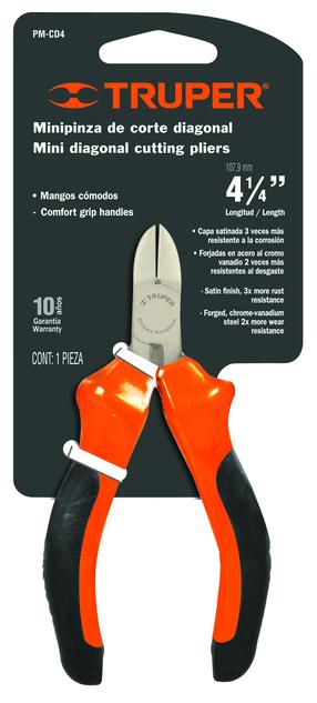 Плоскогубцы Truper Diagonal Mini Cutting Pliers 17367, 110 мм