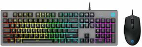 Laidinis klaviatūros ir pelės komplektas HP KM300F, EN, juoda sp.
