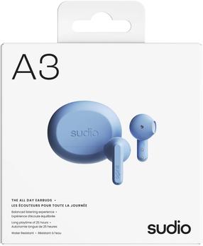Bezvadu austiņas Sudio A3 A3BLU, zila krās.