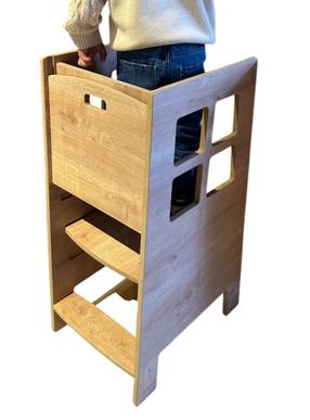 Montessori bokštelis Kalune Design Kule, laminuota medžio drožlių plokštė (lmdp), ruda sp., 90 cm x 40 cm x 41 cm