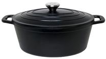 Emaliuotas ketaus puodas Zyle ZY028BKI, Ø28 cm, 4 l, juoda sp.