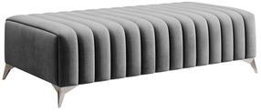 Pufas Laurence Nube 4, pilka sp., 64 cm x 132 cm x 36 cm