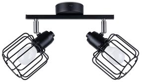 Valgusti kohtvalgusti Sollux Beluci 2 SL.1115, E14, 2 x 40 W, must v. / must v., 10 x 11 cm