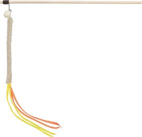 Žaislas ant pagaliuko katėms Trixie Fishing Rod 41194, ruda sp., 40 cm