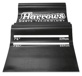Noolemängu tarvikud, kummist matt Harrows Darts Mat, must v.