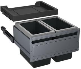 Atliekų rūšiavimo sistema Franke FX 60 26-26, 2 × 26 l l, pilka sp.