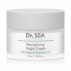 Ночные крем для лица Dr. Sea Revitalizing, Mg Relax & Vitamins A, E, 50 мл