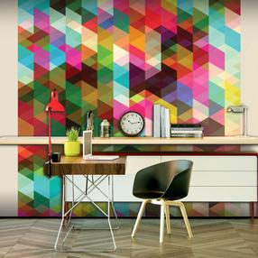 Fototapetas Artgeist Colourful Geometry, 231 cm x 300 cm