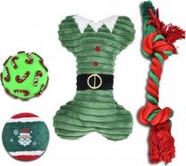Žaislas šuniui, treniravimui Barry King Christmas Set BK-15607, Ø 6.7 cm, raudona sp./žalia sp.