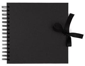 Bloknotas DallPrint Scrapbooking, juoda sp.