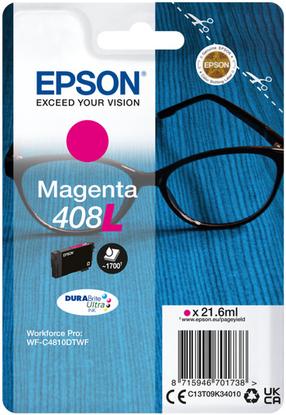 Картридж для струйного принтера Epson Dura Brite Ultra 408L, фуксия (magenta) цв., 21.6 мл