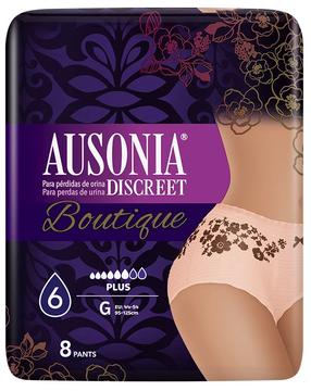Intiimhügieeni aluspüksid Ausonia Discreet Boutique, Plus, 8 tk