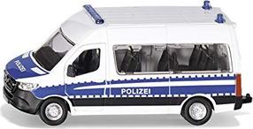 Žaislinė policijos mašina Siku Mercedes-Benz Sprinter Federal Police 2305, mėlyna sp./balta sp.