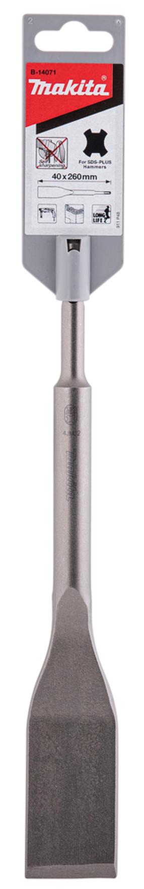 Стамеска плоский Makita SDS-Plus B-14071, 25 см, 4 см