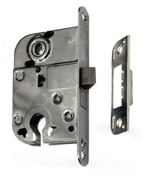 Įleidžiamoji spyna Abloy 2018, chromuota, 72 mm/45 mm