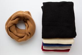 Šalikas Knitas stambaus mezgimo be galų 737, įvairių spalvų, Universalus