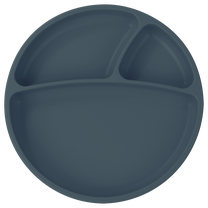 Lėkštutė MiniKoioi Divided Plate 101050010, 6+ mėn., 19 cm, silikonas, mėlyna sp.