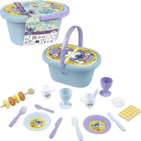 Rotaļu virtuves piederumi, trauku komplekts Smoby Stitch Picnic Basket, daudzkrāsaina