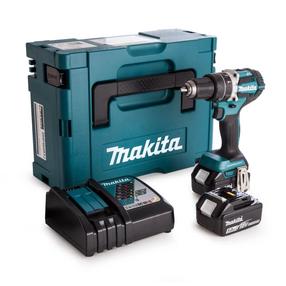 Akumuliatorinis smūginis gręžtuvas su akumuliatoriumi Makita DHP484RTJ, 18 V, 5 Ah