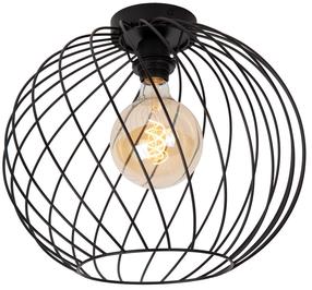 Lampa griesti Lucide Danza 21128/40/30, E27, 1 x 40 W, melna krās. / melna krās., 40 x 40 cm