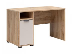 Rašomasis stalas su lentyna Chuck, 120 cm x 60 cm, 75 cm, kašmyro sp./mauvella oak sp.