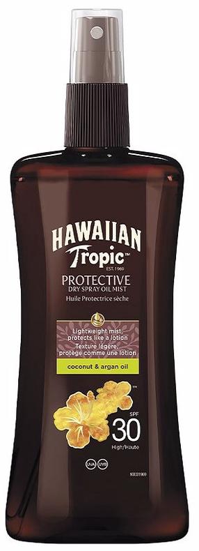 Масло для ухода за загаром Hawaiian Tropic Coconut & Argan SPF30, 200 мл