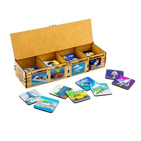 Šķirošanas spēle, transportlīdzekļi PuzzleOK Montessori, 6.2 cm, daudzkrāsaina