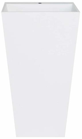 Vonios praustuvas Besco Vera O, mineralinis liejinys mineral durabe, 50 cm x 40 cm x 85 cm, skaidri sp./balta sp.