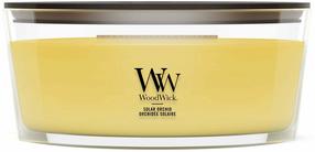 Свеча, ароматическая WoodWick Solar Orchid, 40 - 65 час, 453 г, желтый цв.