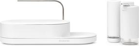 Kriauklės organizatorius - dėklas Brabantia SinkStyle, 35 cm x 13 cm x 16 cm, plastikas/plienas, balta sp.
