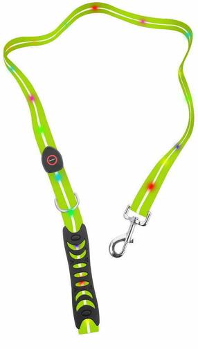 Šuns pavadėlis Doggy Village Signal Leash MT7121, žalia sp., 1.2 m x 25 mm