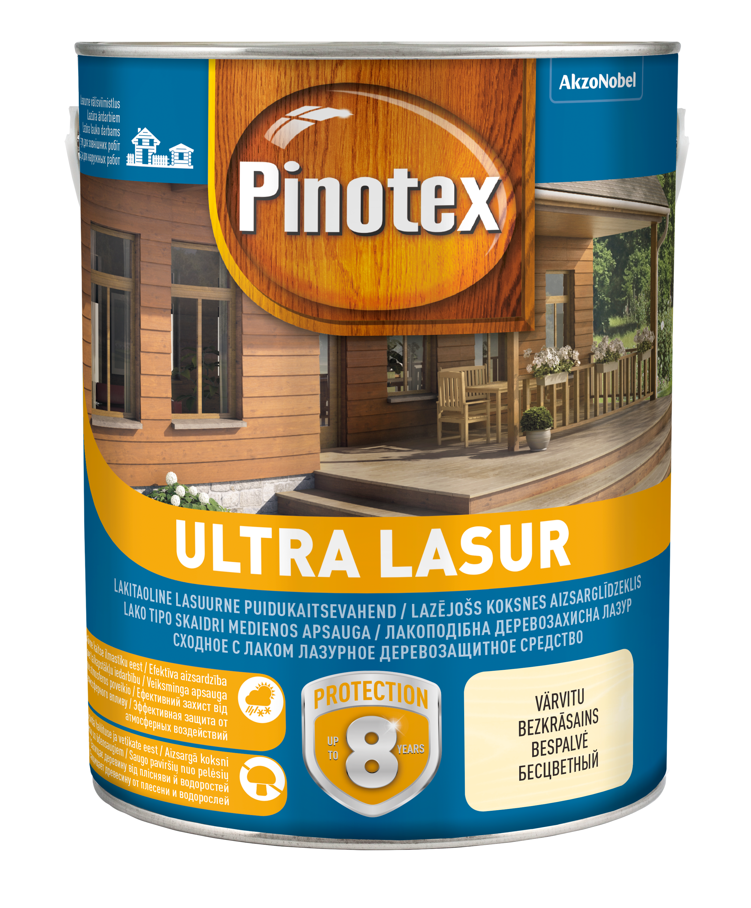 Puidu immutusvahend Pinotex Ultra Lasur, tumepruun v./palisander v., 3 l