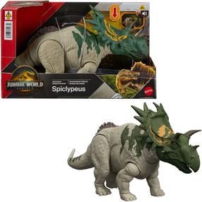 Žaislinė figūrėlė Mattel Jurassic World Rebirth Wild Roar Spiclypeus, žalia sp./pilka sp.