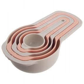 Mõõtelusikate komplekt Excellent Houseware 120557, 0.125 l, pruun v./roosa v.