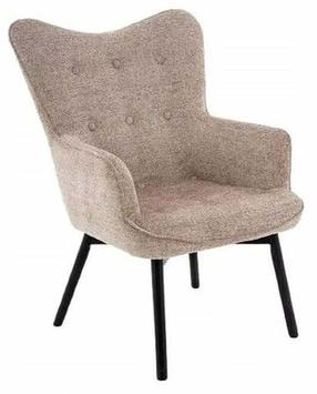 Krėslas Carmen Raven, tamsaus smėlio spalva, 75 cm x 72 cm x 99 cm