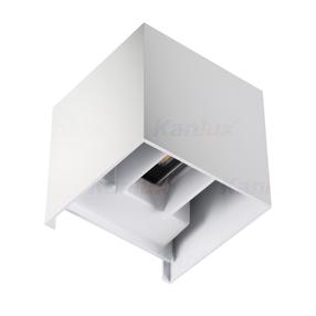 Sieninis lauko šviestuvas Kanlux Reka LED EL 7W-L-W, 7W, LED, IP54, balta sp., 10 cm x 10 cm