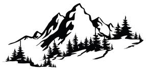 Sienas dekors Wallity Mountain 3, 67 cm x 30 cm