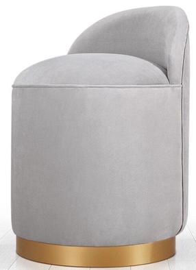 Pufas Hanah Home Dover 209FLF1109, šviesiai pilka sp., 50 cm x 45 cm x 70 cm