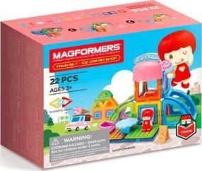 Magnetkonstruktor Magformers Town Set Ice Cream Shop 717008, 22 tk