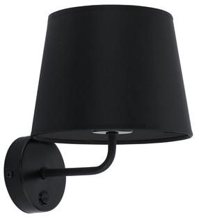Šviestuvas sieninis TK Lighting Maja, E27, 1 x 15 W, juoda sp. / juoda sp.