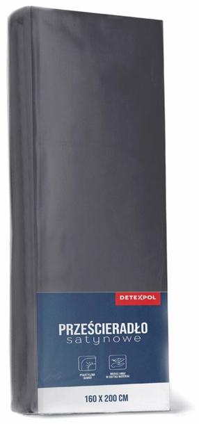 Paklodė Detexpol Microsatin, grafito, 160 x 200 cm, su guma