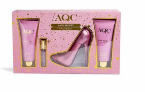 Kinkekomplektid naistele AQC Fragrances Lady Secret Pink Edition, 4 tk.